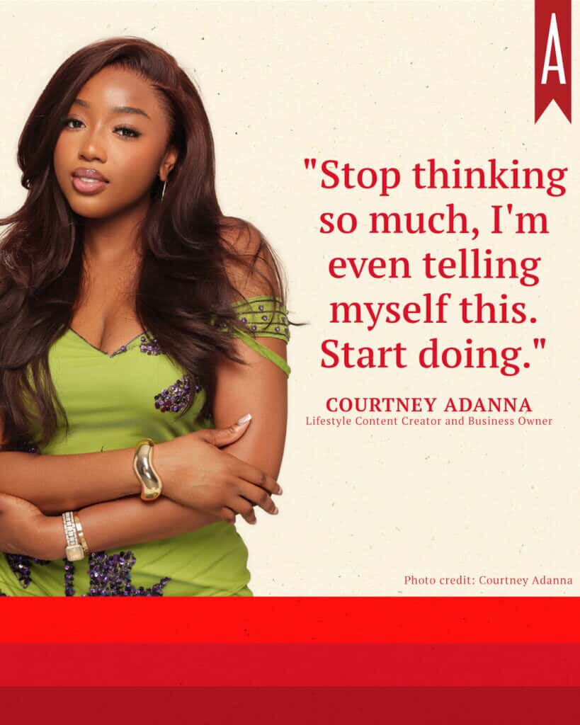 A peek inside her agenda: Courtney Adanna