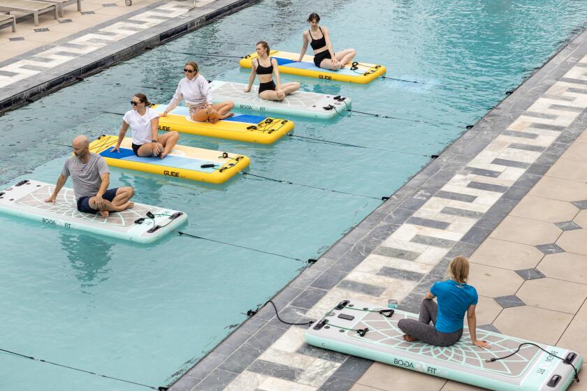 Pilates on a floating mat? This beachfront pool workout in LA will ...