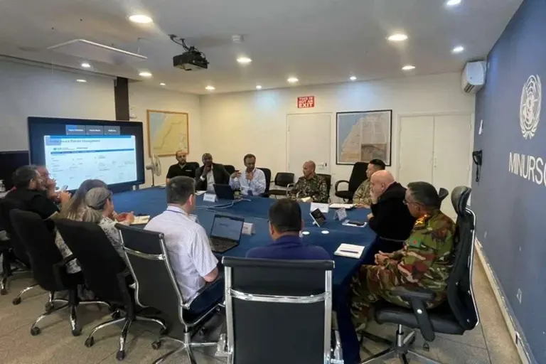 UN peacekeeping team conducts digital awareness training mission at MINURSO