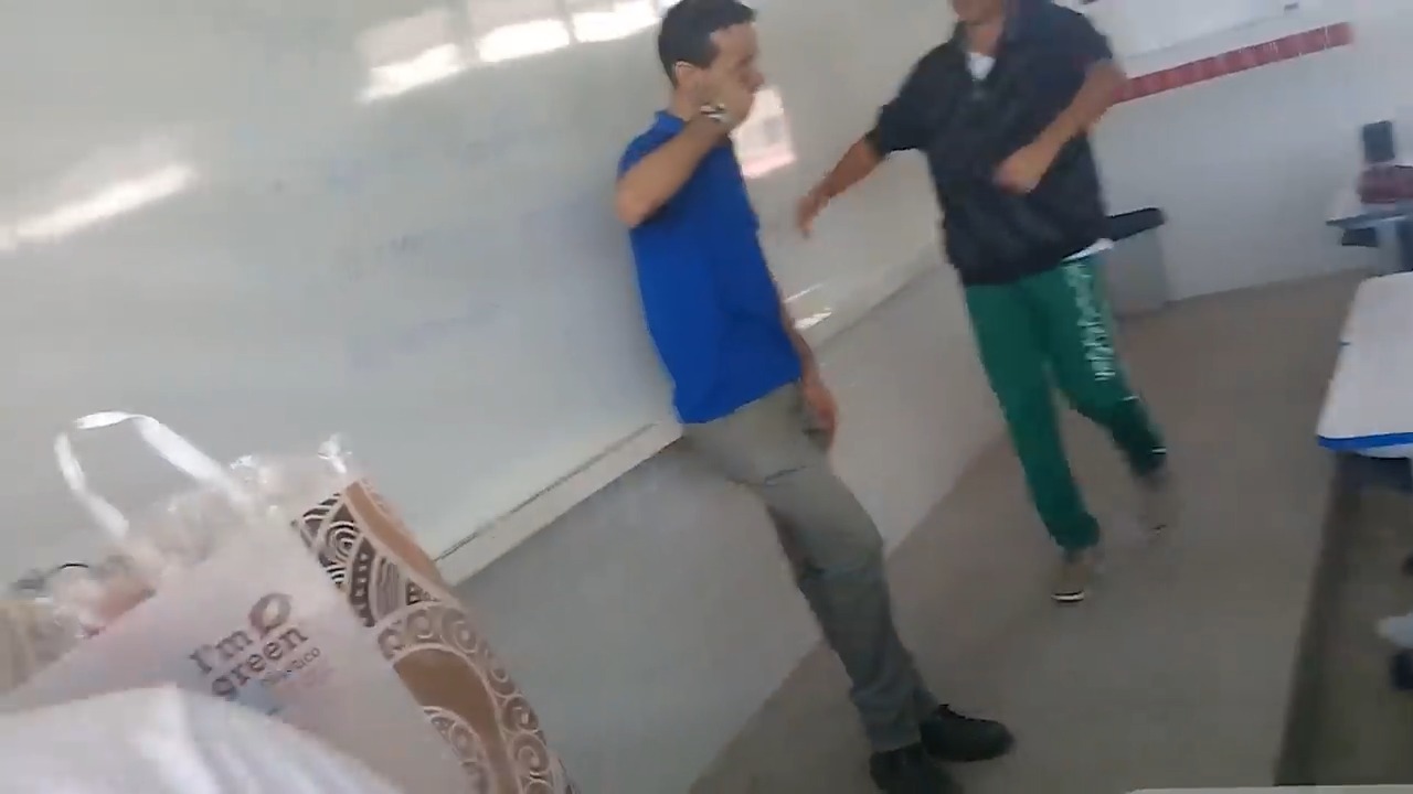 He was sleeping at the school - a teacher kept showing up for class ...