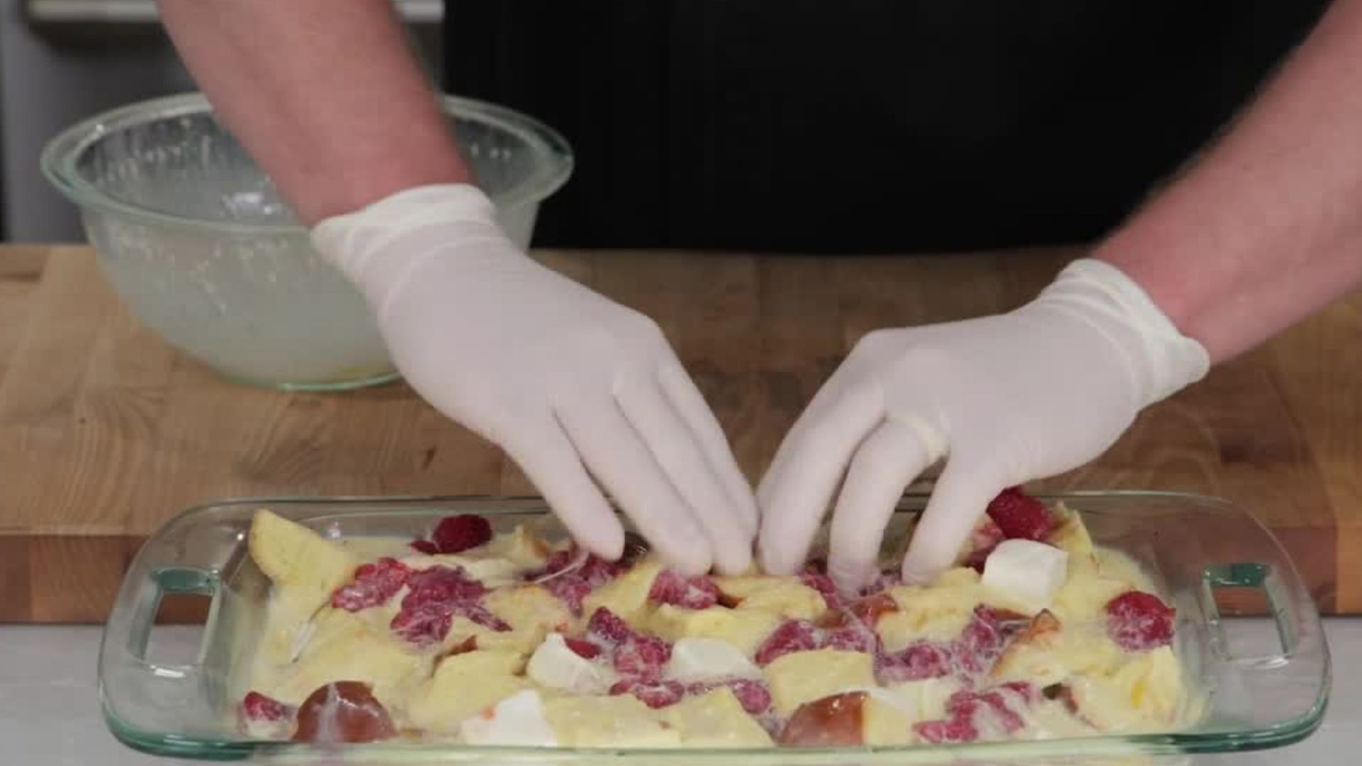 Raspberry baked French toast with Smith's Chef Jeff