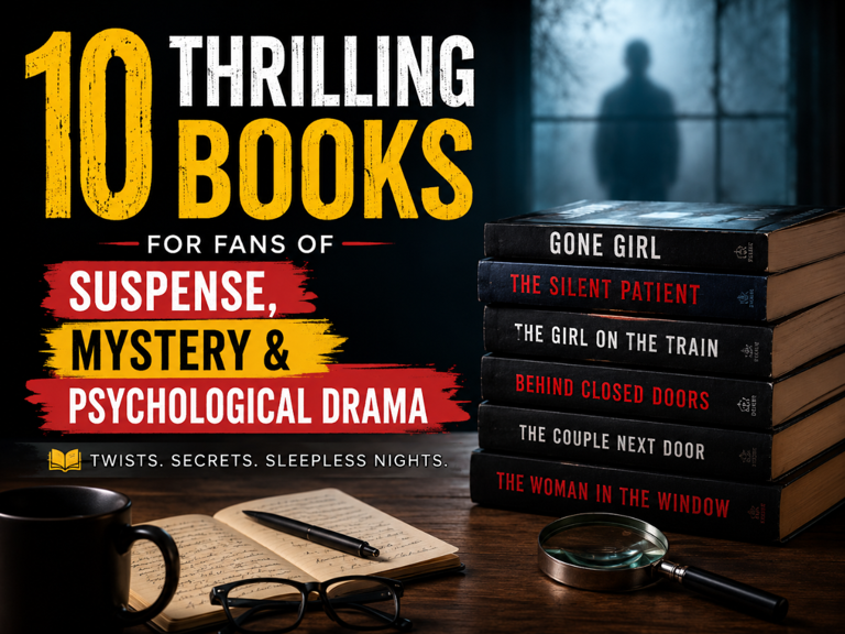 10 thrilling books to read in your free time if you love suspense ...