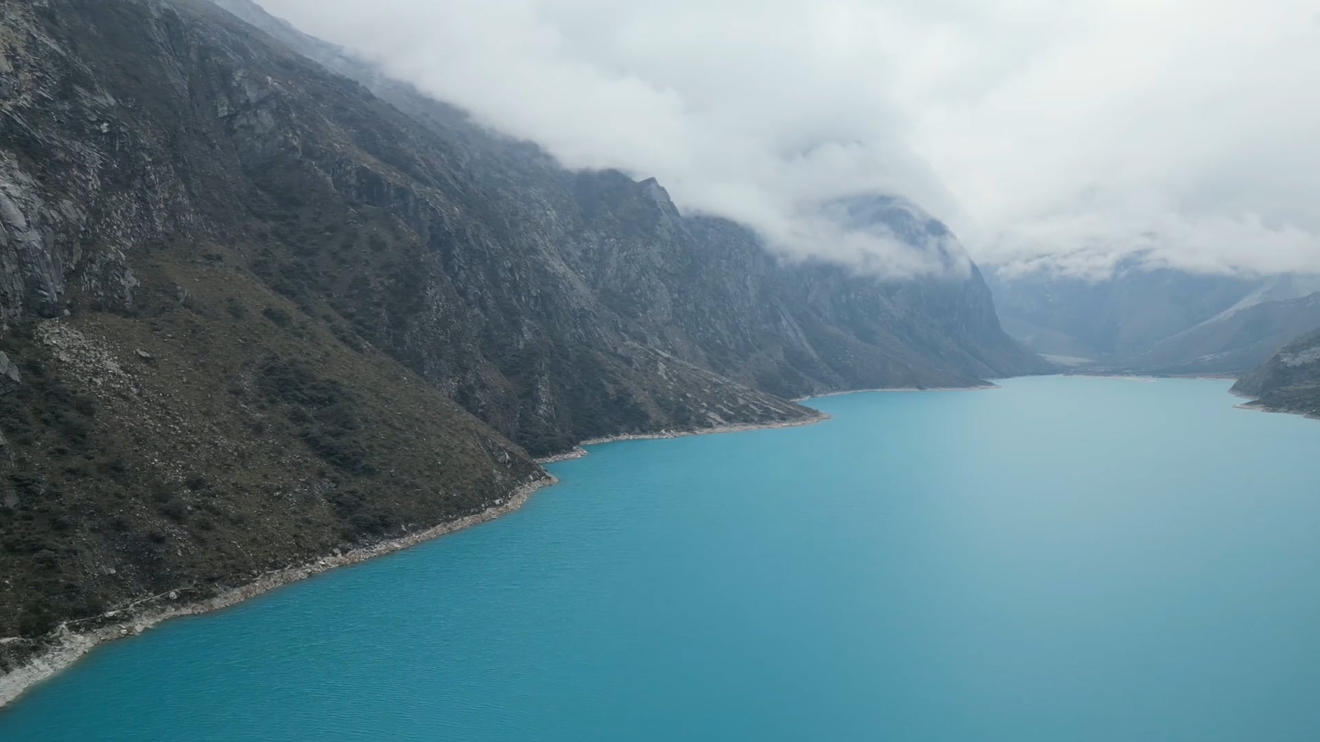 Parón Lake Peru: Spectacular drone views of the Andes glacial lake