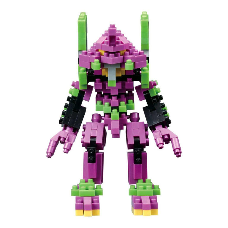 Build Evangelion EVA Unit 01 and 02 with Nanoblock kits this fall