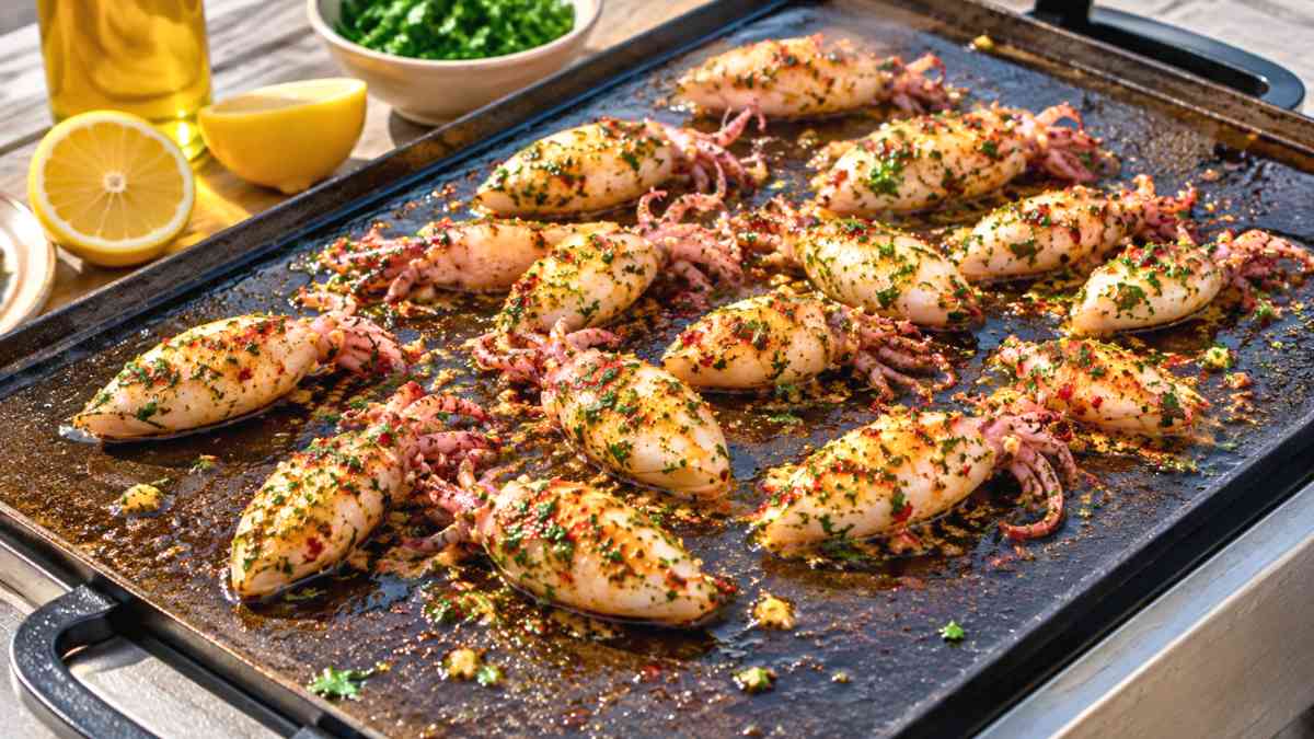 Une plancha bien chaude, des chipirons fondants, une sauce sublime : le ...