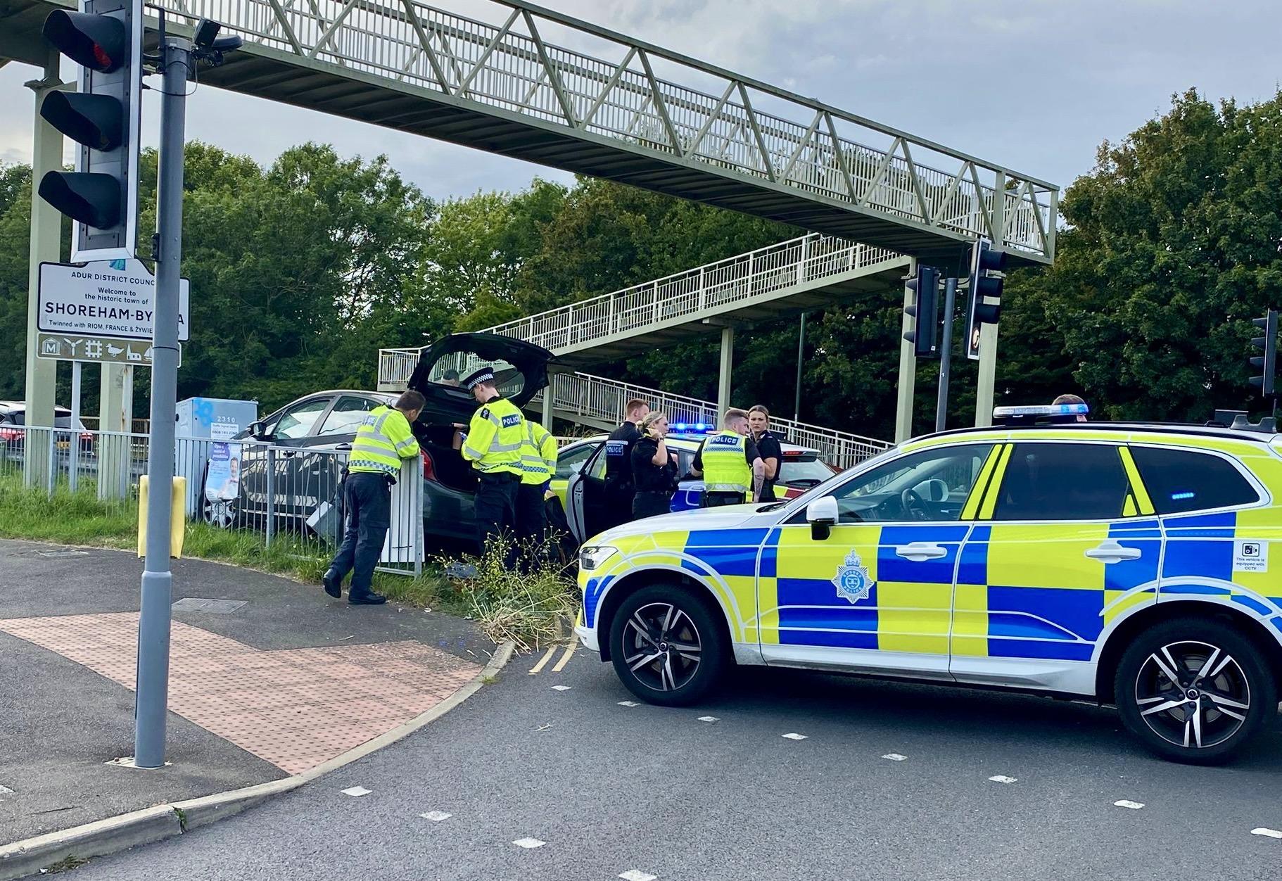 Man arrested on drugs and driving offences after police pursuit in Sussex