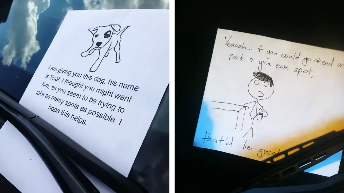 19 funny windshield notes for drivers who parked horribly