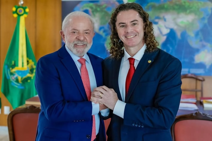 Luiz Inácio Lula da Silva e Veneziano Vital do Rêgo em foto publicada no início de 2026 Foto: @venezianovitalpb via Instagram