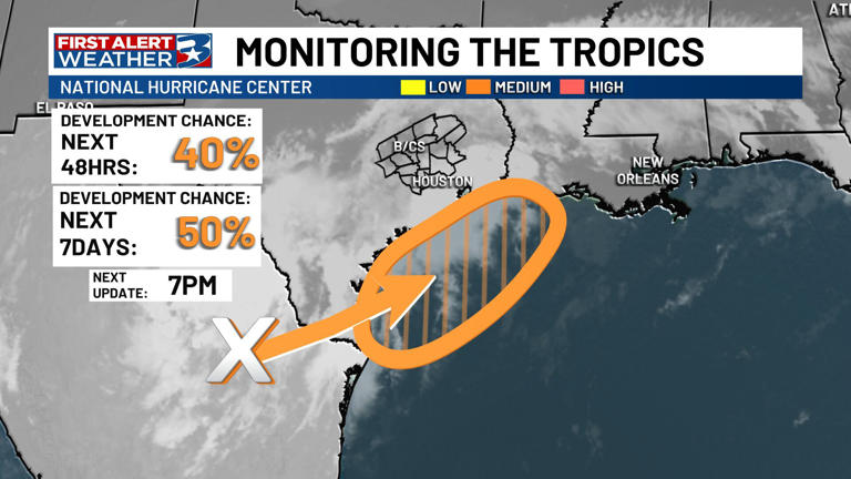 Tropical disturbance could bring dangerous rainfall to Gulf Coast