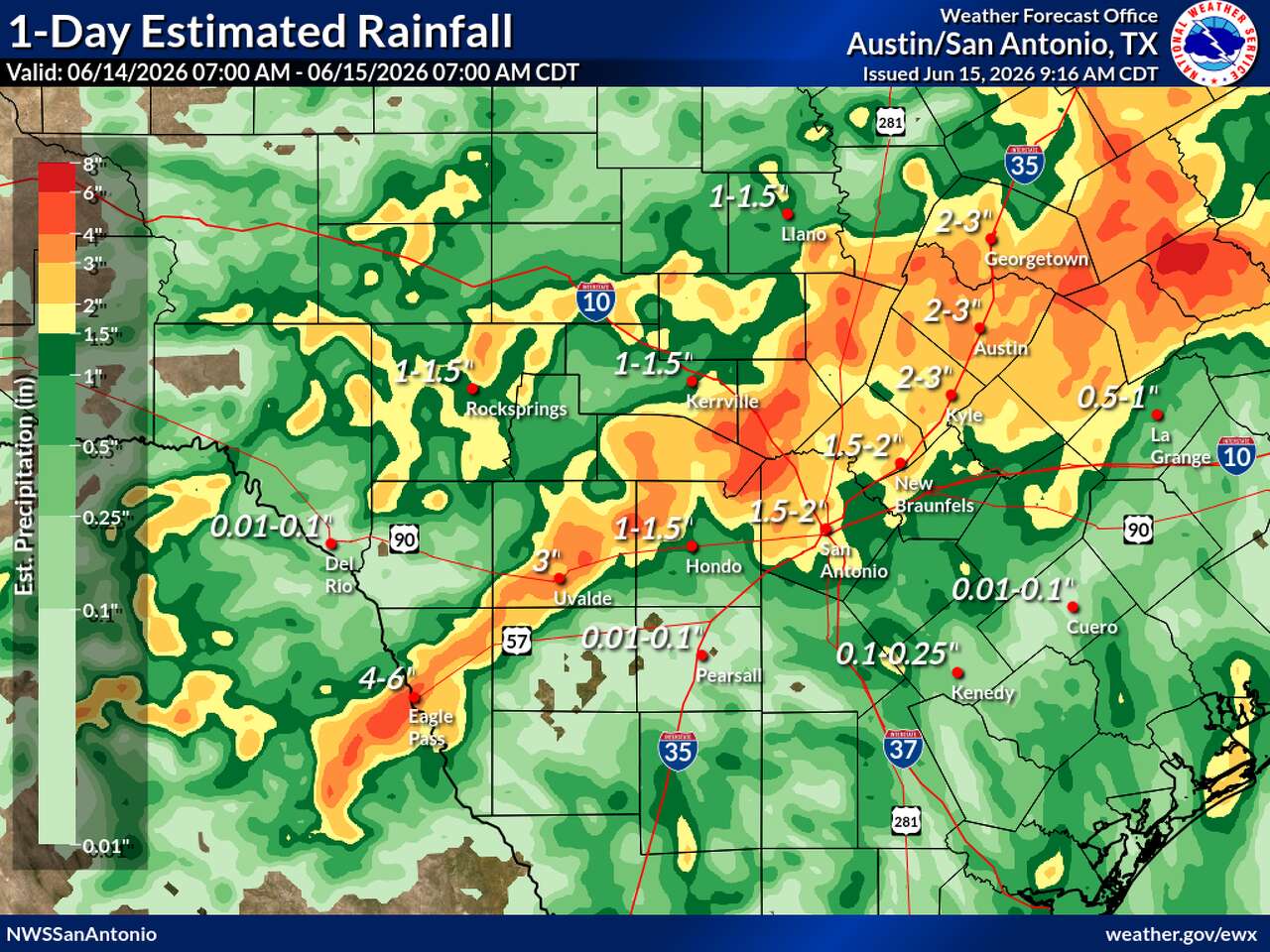 Here's a look at rainfall totals from across Central Texas and Austin ...