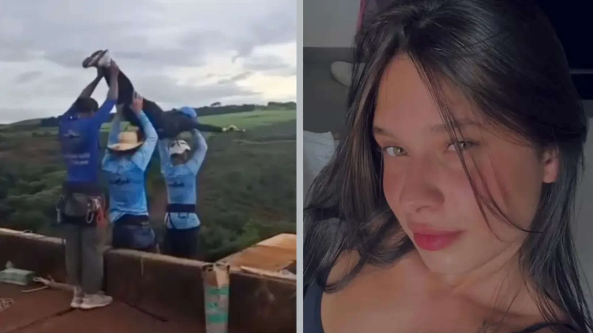Brazilian bungee jumper who fell 130 feet without a rope was still ...
