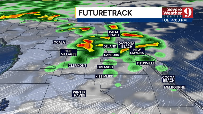 Mid-90s temperatures expected this week with scattered storms in ...