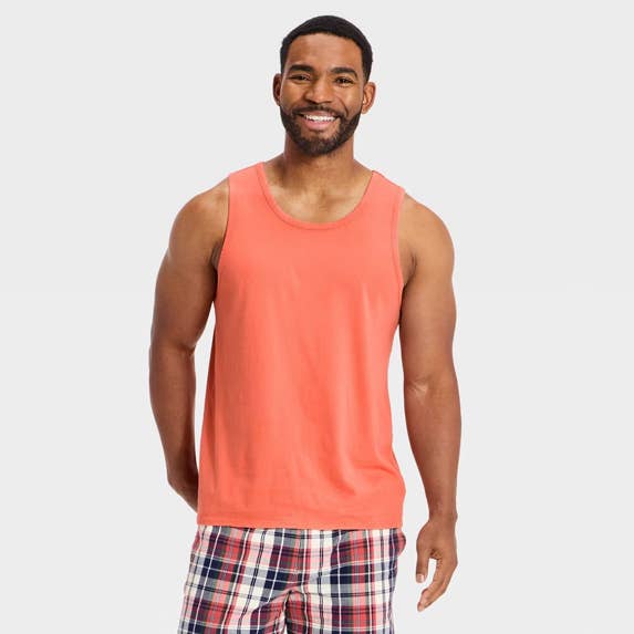 Target's popular men's line just dropped simple $8 tank tops that are ...