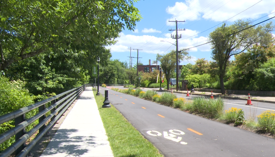 RI leaders celebrate new path along Woonasquatucket River Greenway