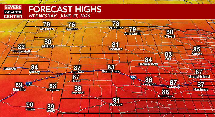 Warm, sunny week ahead with weekend thunderstorm chances
