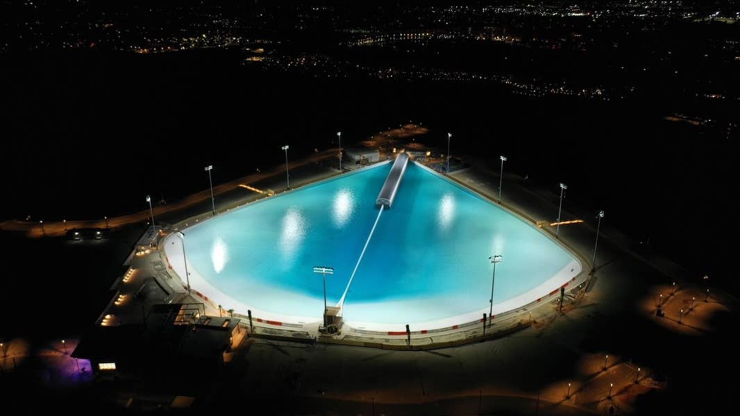 California’s futuristic DSRT surf wave pool finally fills up. So when ...