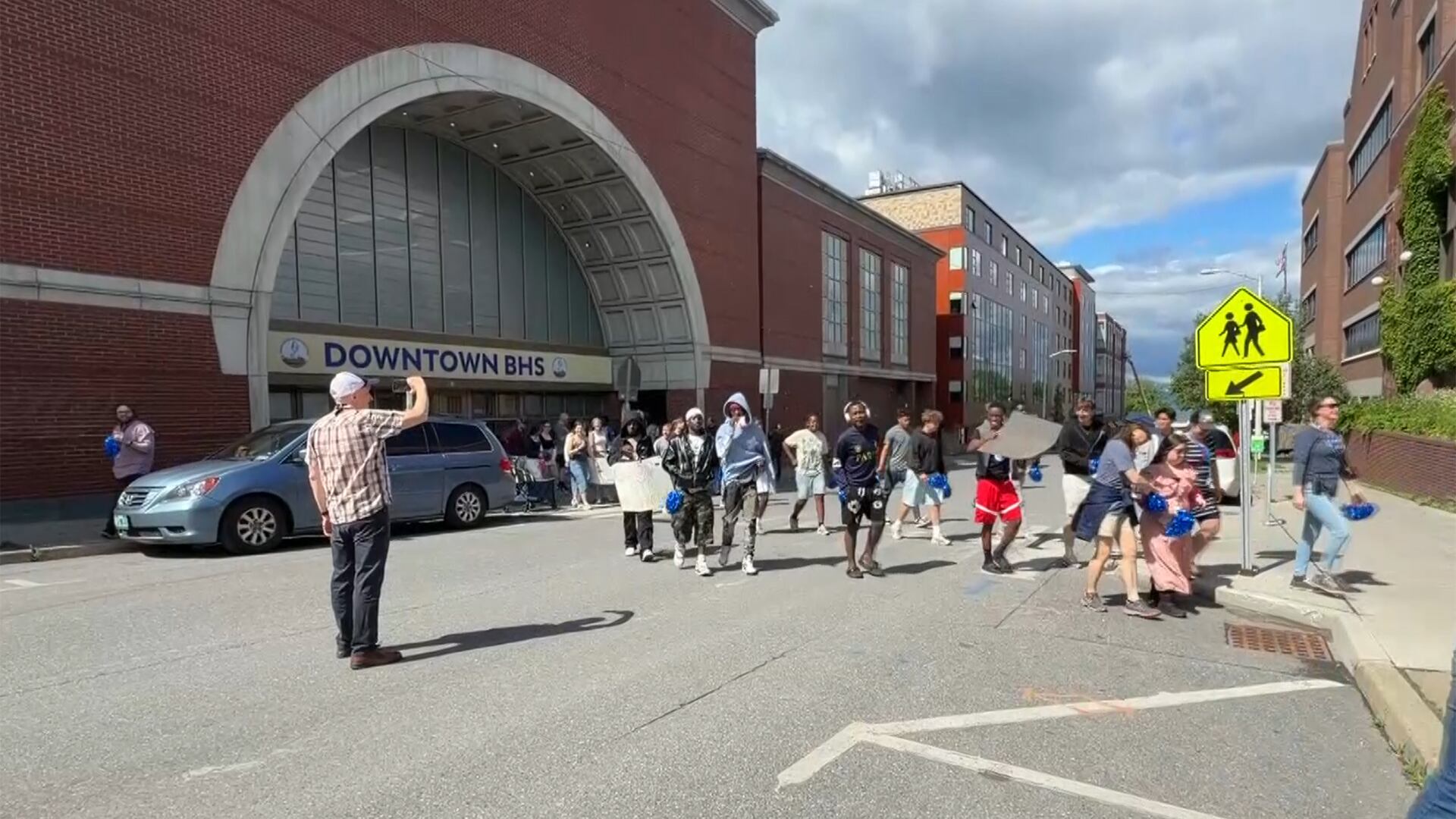 Burlington High School students bid farewell to downtown Macy’s campus