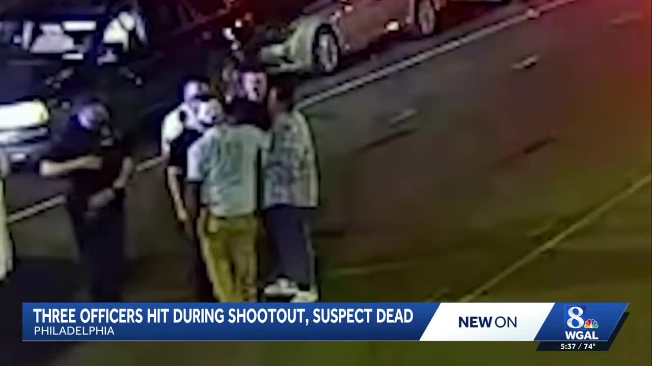 3 Philadelphia police officers are recovering after being shot by a suspect