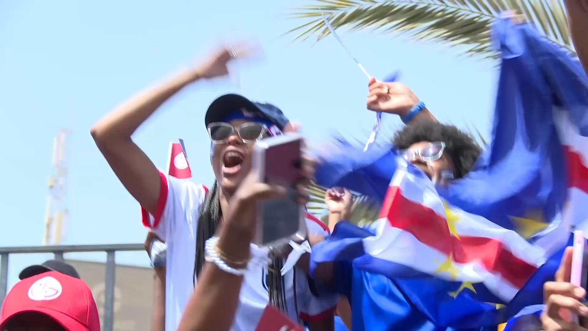 People celebrate Cape Verde's draw with Spain in country's first World ...