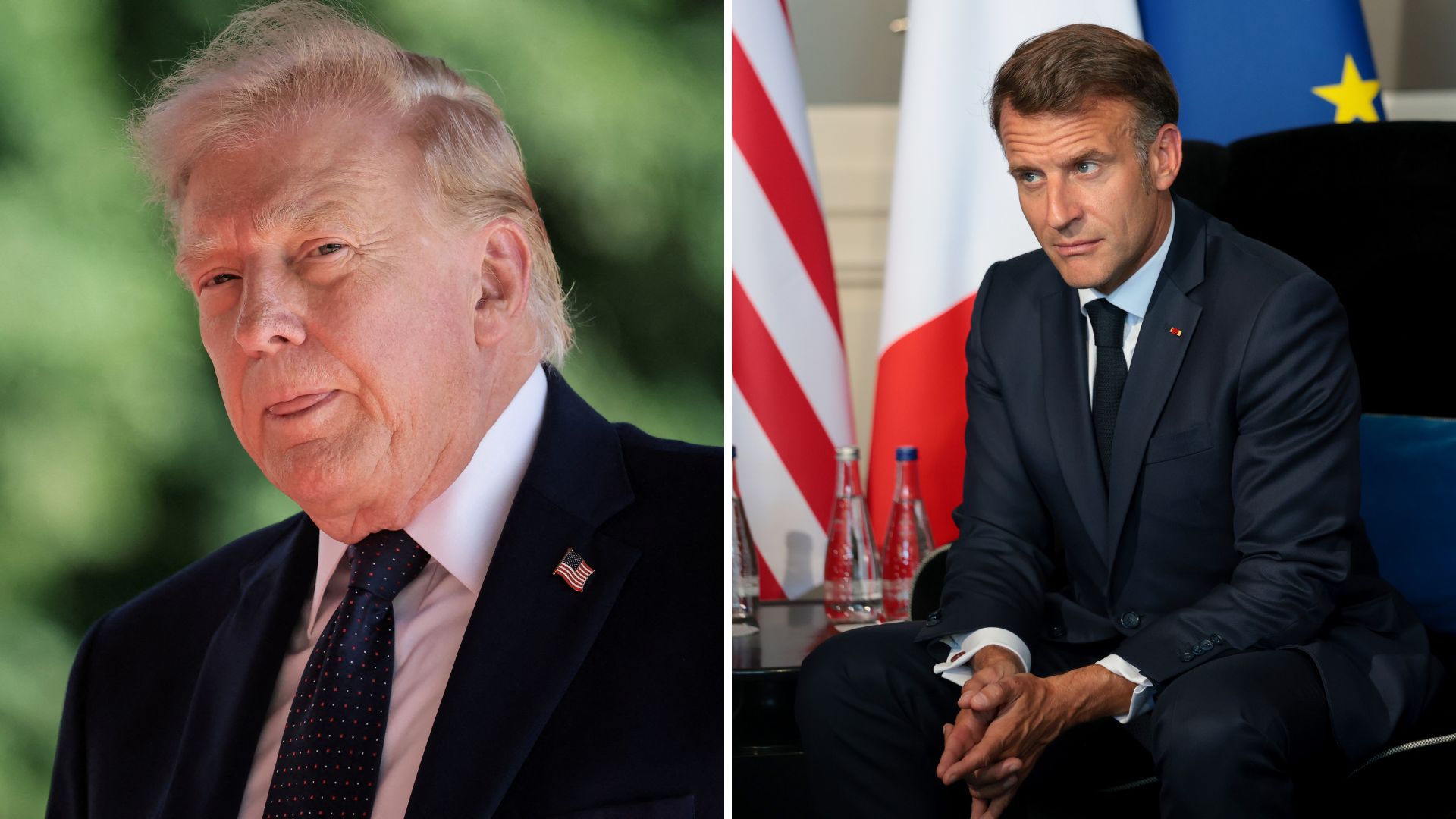 Trump's 100% wine tariff threat sparks clash with Macron as G7 opens