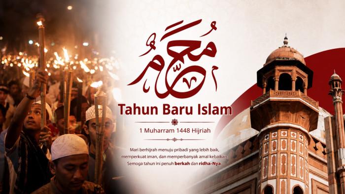 Poster 20 Prompt Tahun Baru Islam 1448 Hijriah untuk Media Sosial