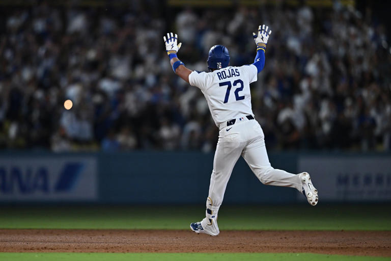 Miguel Rojas' pinch-hit home run in the 7th lifts the Dodgers to a 4-3 ...