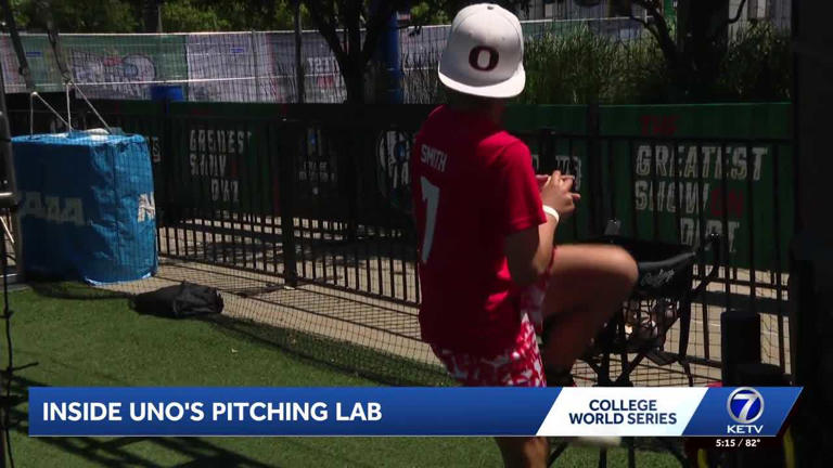 UNO pitching lab brings baseball technology to fans at baseball village
