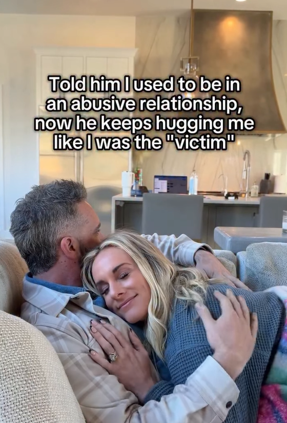 Told him I used to be in an abusive relationship, now he keeps hugging ...