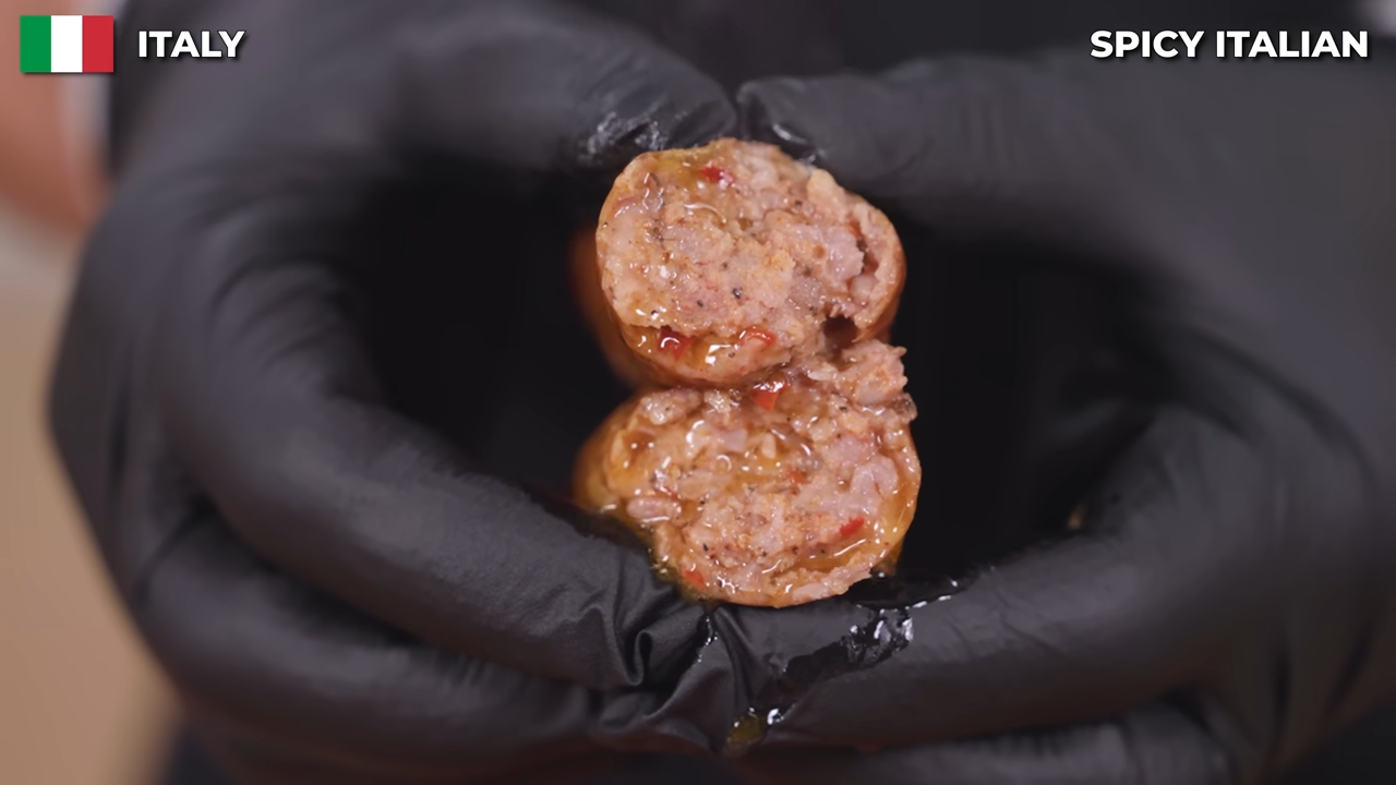 He ate every country's sausage and one bite was almost impossible to finish