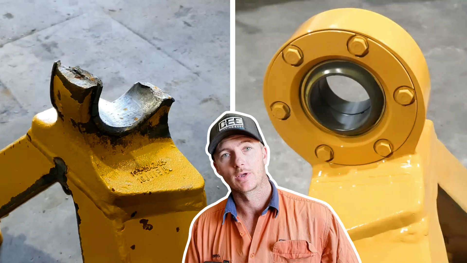 CAT 745 A-frame repair