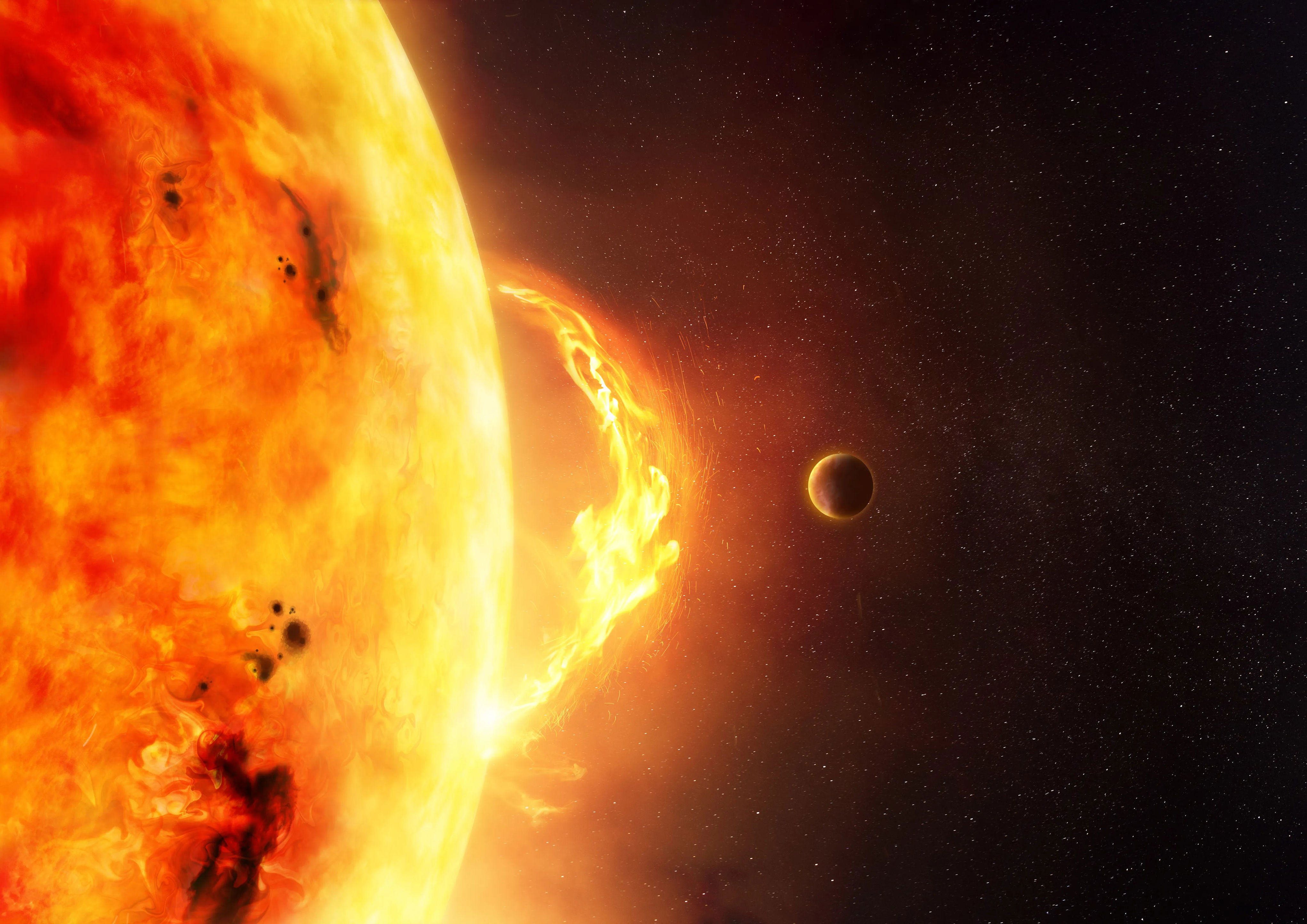 Solar storms and the 2.8-day countdown to orbital chaos