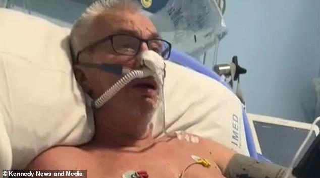 Kevin Turner, 63, is currently in intensive care in Alicante after suffering from a punctured lung and pneumonia