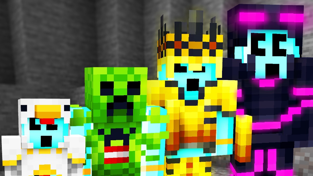 Crafting powerful armor from mob parts to survive Minecraft challenges