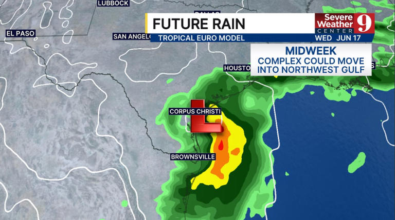 National Hurricane Center raises alert for possible Gulf tropical storm