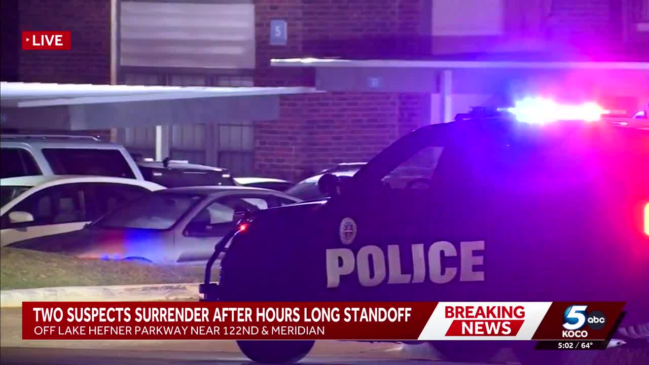 2 in custody after hours-long standoff at northwest OKC apartment complex