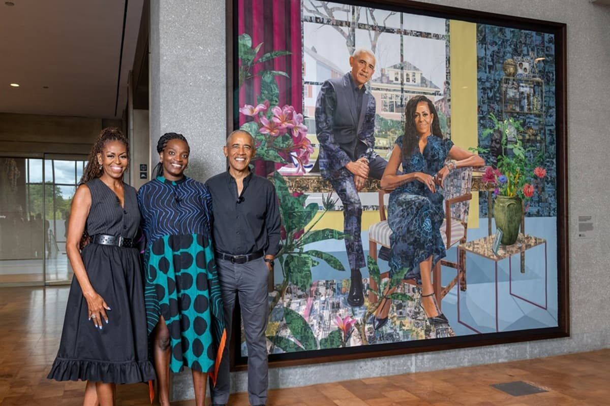 WATCH | Obamas' love portrait by Nigerian artist Njideka Akunyili Crosby