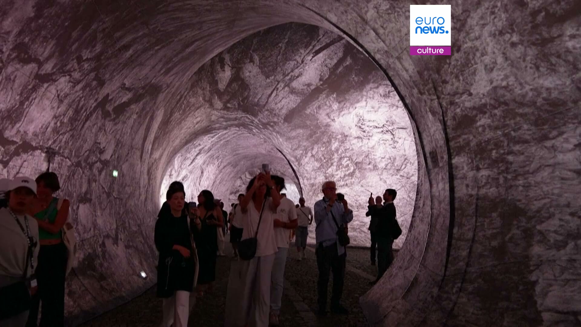 A cave for a crowd: French artist JR opens 'Caverne' art work on Pont ...