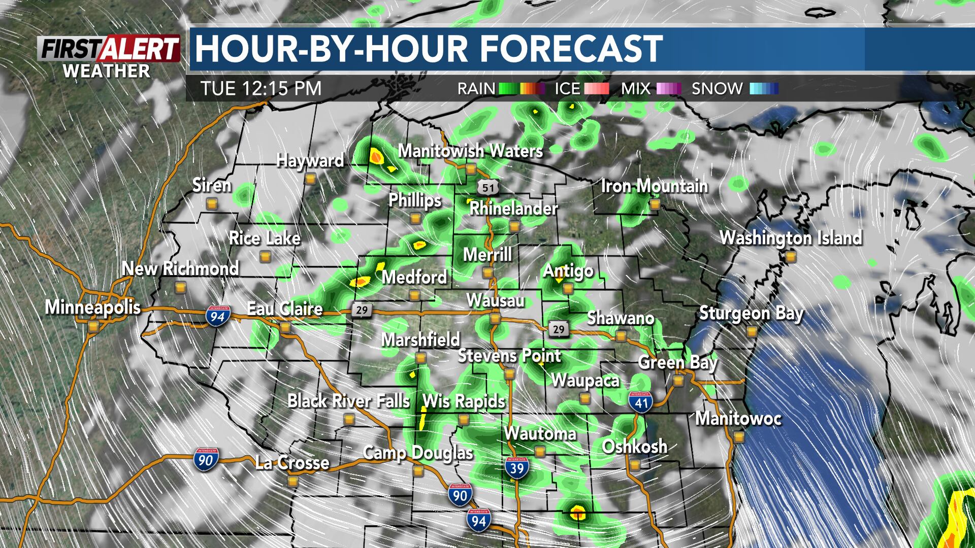 First alert for scattered showers and storms on Tuesday, a lot more ...