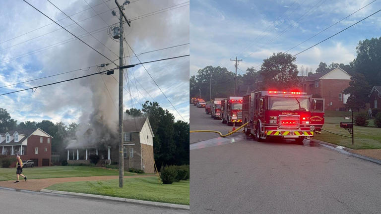 Multiple crews battling house fire in Nolensville