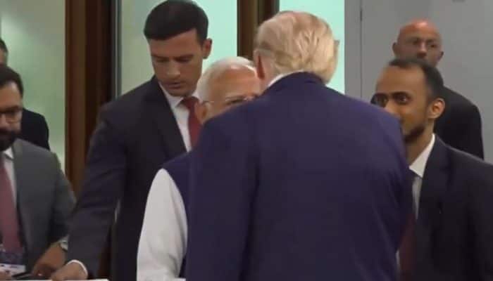 PM Modi shakes hand with Trump at G7 Summit in France; first meeting in ...