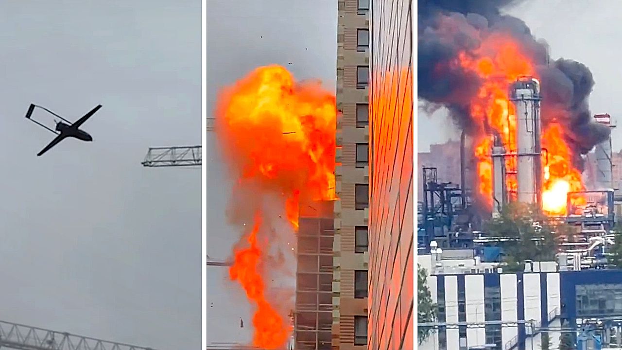Ukrainian drone strikes oil refinery in Moscow