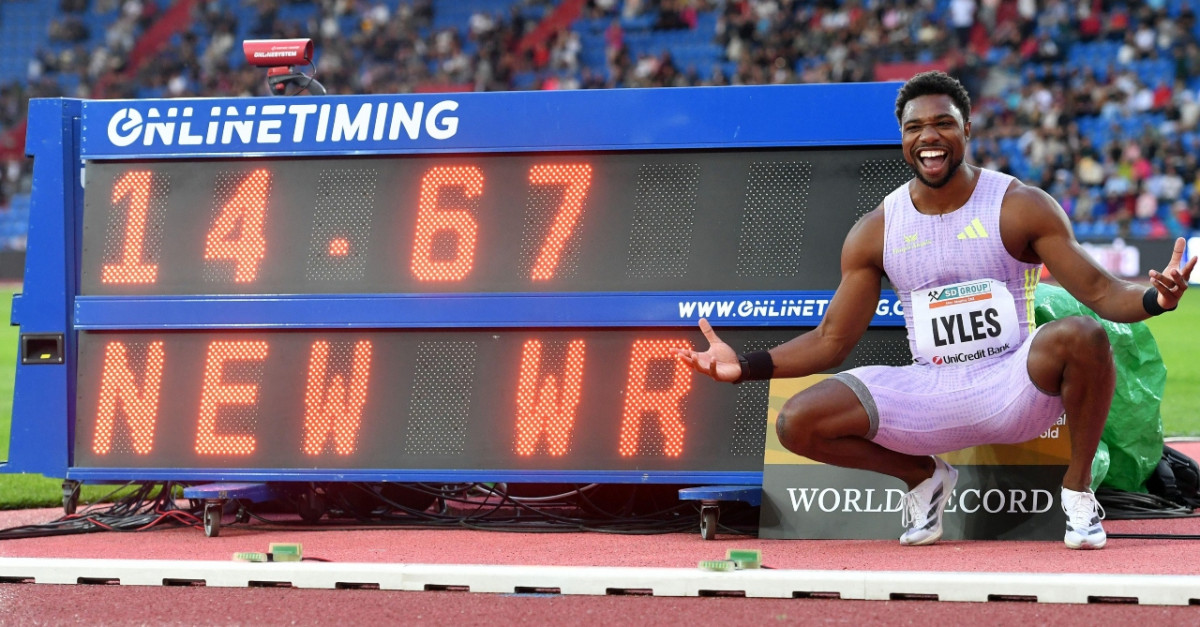 Noah Lyles s’offre Gout Gout et le record du monde du…150m