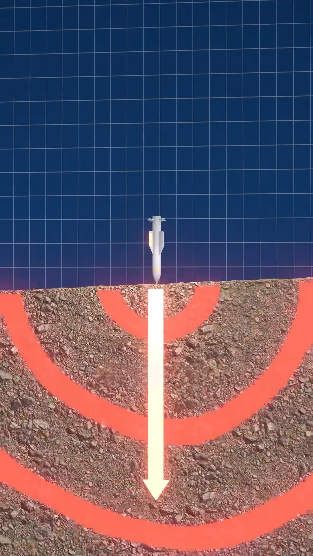How do modern bunker buster bombs penetrate concrete?