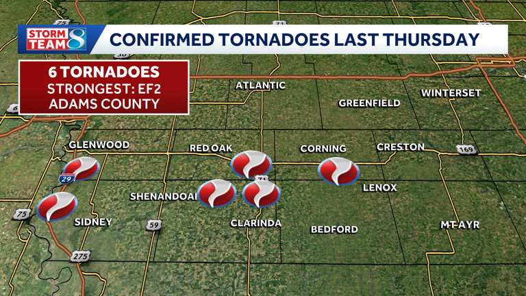 Iowa weather: National Weather Service confirms several tornadoes from ...