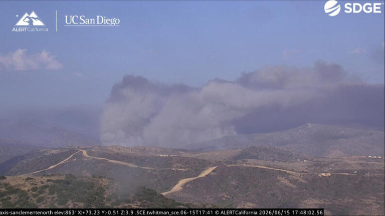 Brush fire spreads over grounds of Camp Pendleton
