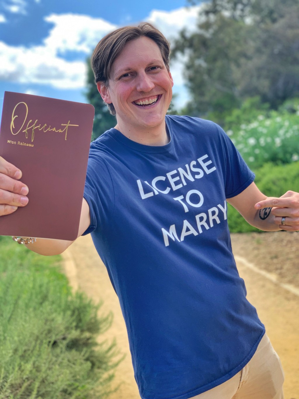 Roast & toast: Meet the self-proclaimed romantic comedy wedding officiant