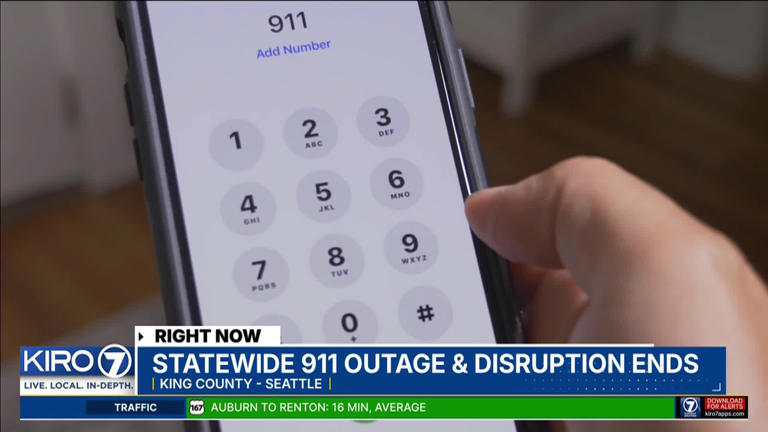 911 service restored after Washington experiences statewide outage