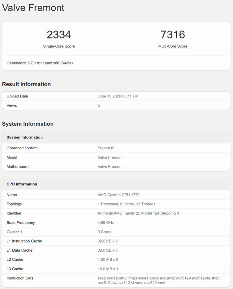 New Steam Machine benchmarks suggest testers already have it