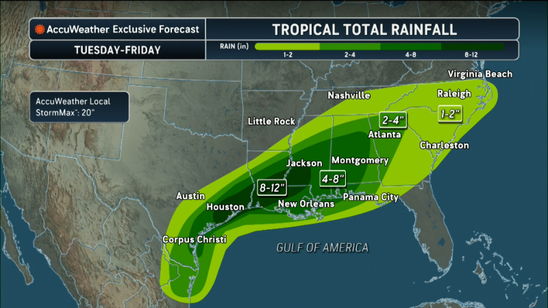 Drenching rain from tropical rainstorm to cause serious flooding on the ...