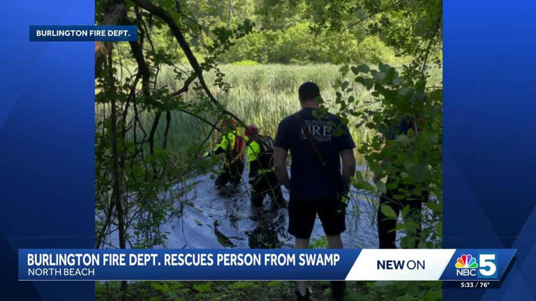 Burlington Fire Department uses drone to help rescue stranded swimmer ...